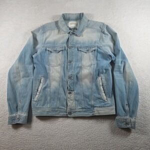 Scotch & Soda Denim Jacket Womens XL Stone Washed Blue